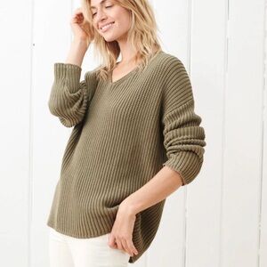 Jenni Kayne Cotton Cabin Sweater NWT